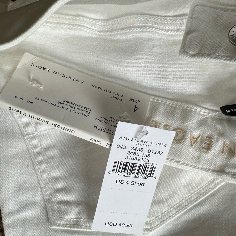 American Eagle Outfitters White Women's Jeggings - Picture 3 of 6